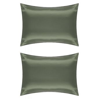 Silk Pillowcase For Hair And Skin Standard Set Of 2 Soft Smooth With Envelope Closure