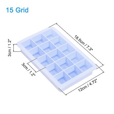 Ice Cube Tray With Removable Lid For Freezer, Square Ice Cube Mould Per Tray For Cocktail, Juice