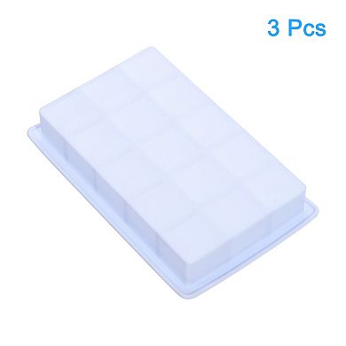 Ice Cube Tray With Removable Lid For Freezer, Square Ice Cube Mould Per Tray For Cocktail, Juice