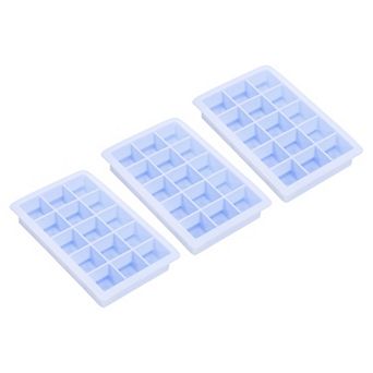 Ice Cube Tray With Removable Lid For Freezer, Square Ice Cube Mould Per Tray For Cocktail, Juice