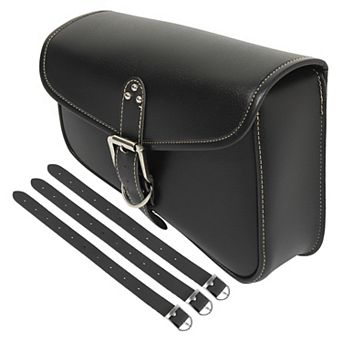 Universal Motorcycle Saddle Bag Cycling Storage Bag Pouch Waterproof Faux Leather