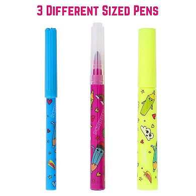 38Piece Fruit Scented Washable Markers Set with Rainbow Pencil Case Art Supplies