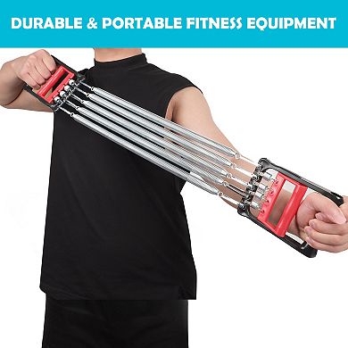 Plastic Handle 5 Springs Chest Arm Expander Pull Exerciser Equipment