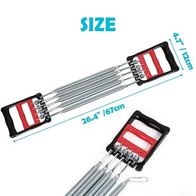 Plastic Handle 5 Springs Chest Arm Expander Pull Exerciser Equipment