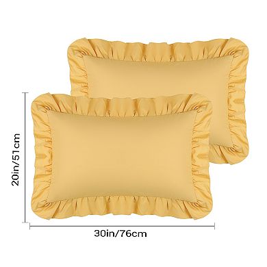 Soft Plush Decorative Throw Solid Striped Pillow Covers 4 Pcs