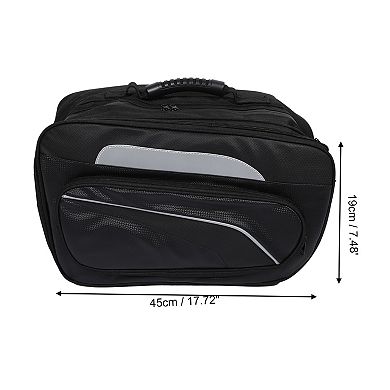 1pair Motorcycle Saddlebag Side Tool Bags Cycling Luggage Bag Adjustable Buckles Black