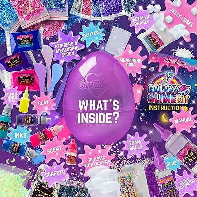 Kit Œufs De Slime Galaxie – 7 Œufs Surprise Colorés – Slime Non Collant – Cadeau Sensoriel Pour Enfants