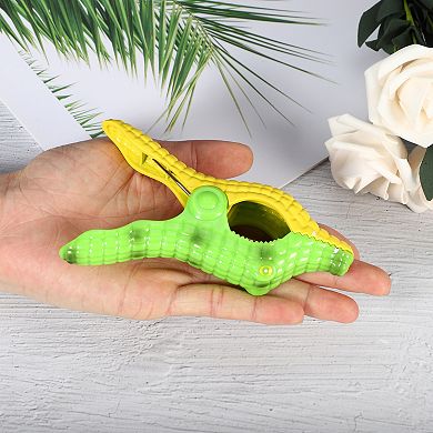 Crocodile Abs Metal Clothespins For Clothes Craft Pictures Party 5.24"x2.95"x1.06" 4 Pcs