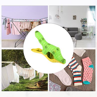 Crocodile Abs Metal Clothespins For Clothes Craft Pictures Party 5.24"x2.95"x1.06" 4 Pcs