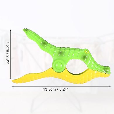 Crocodile Abs Metal Clothespins For Clothes Craft Pictures Party 5.24"x2.95"x1.06" 4 Pcs