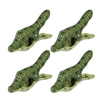 Crocodile Abs Metal Clothespins For Clothes Craft Pictures Party 5.24"x2.95"x1.06" 4 pc