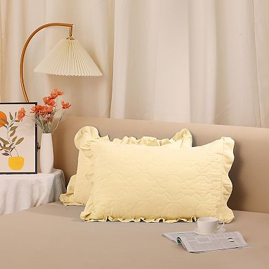 4 Pcs Plush Decorative Throw Solid Striped Pillow Covers Pillowcase