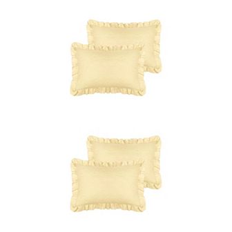 4 pc Plush Decorative Throw Solid Striped Pillow Covers Pillowcase