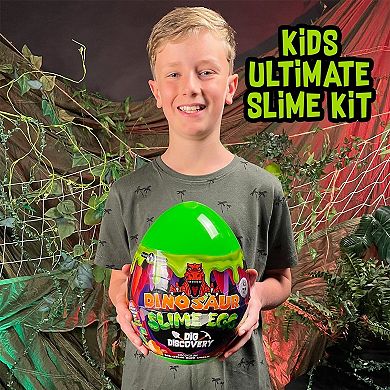 Dinosaur Egg Slime Discovery with 4 Dino Cracking Eggs and 15 Plastic Eggs