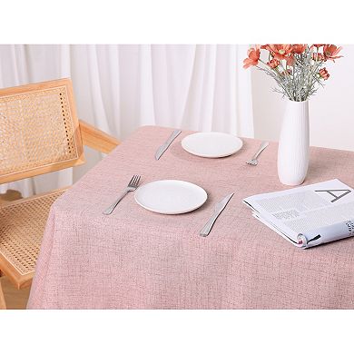 Rectangle Tablecloth With Fringe For Indoor And Outdoor 52" X 87"