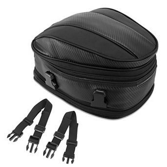 Motorcycle Seat Tail Bag Motorbike Cycling Travel Rear Luggage Bag Waterproof 1680d Backpack Black