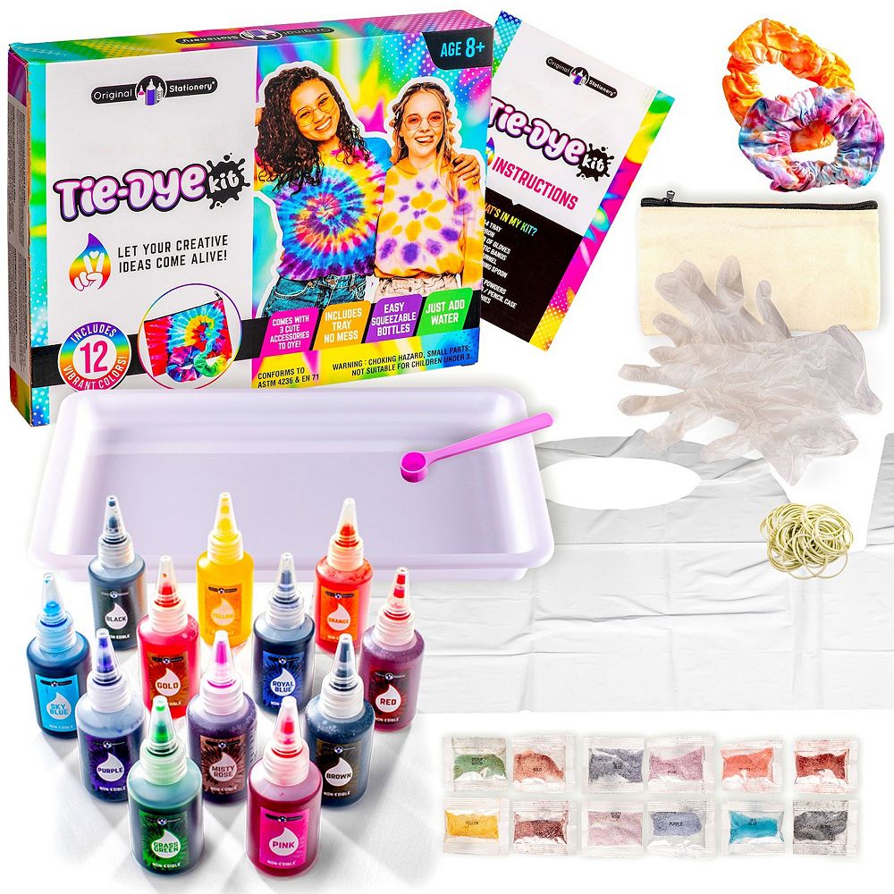 Fun Colors Tie Dye Kit: Make Colorful Tie Dye Crafts, Fun Tie Dye Kit