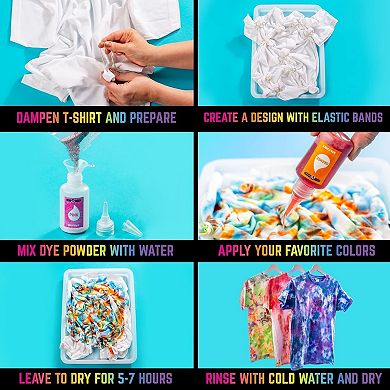 Fun Colors Tie Dye Kit: Make Colorful Tie Dye Crafts, Fun Tie Dye Kit