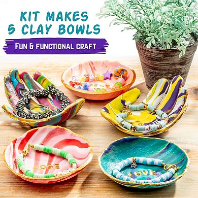Clay Craft DIY Trinket Dish Studio for Kids, Clays and Tools, Ideal Holiday Gift