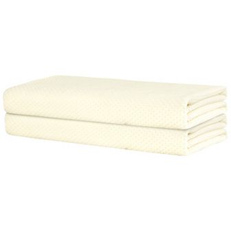 Medium Waffle 2 Pack Cotton Bath Towel Set Soft Absorbent Quick Drying Bathroom Towels