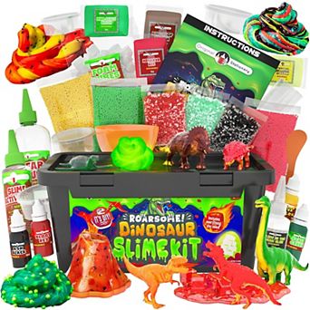 Dinosaur Slime Kit, Glow in the Dark to Create Fun Slimes, Ideal Holiday Gift
