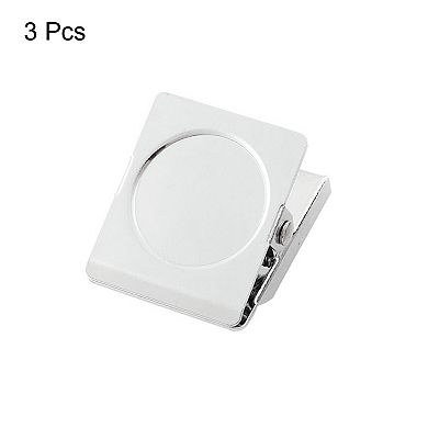 Magnet Base Spring Loaded Magnetic Wall Clip Refrigerator Memo Note Photo Message Holder 3pcs