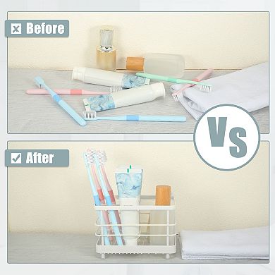 Toothbrush Holder, Toothpaste Holder Stand, Bathroom Kitchen Accessories Organizer