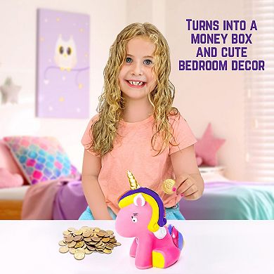 Alcancía De Cerámica De Unicornio - Hucha Con Tapón, Regalo Para Niños, Decoración Habitación