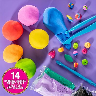 Unicorn Charms And Clay Bracelet Kit, Bracelet Making Kit For Girls