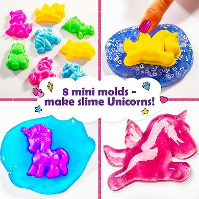 Unicorn Sparkle Slime Kit, 50-piece Unicorn Slime Kit With 18pcs Pre-made Slime