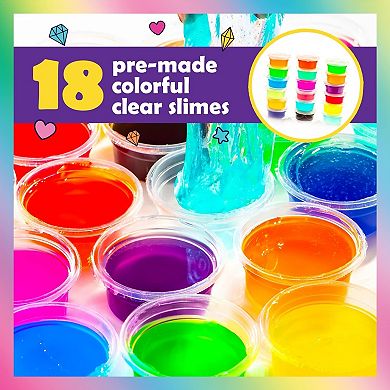 Unicorn Sparkle Slime Kit, 50-piece Unicorn Slime Kit With 18pcs Pre-made Slime