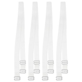 2 Pair Invisible Clear Bra Strap, Non-slip Adjustable Shoulder Strap Abs, Transparent, 15mm