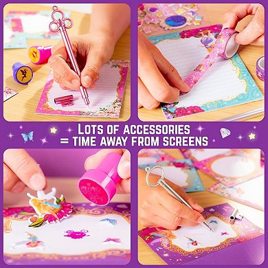 Fairytale Themed Writing Set, 45-Piece Fairy Stationery Kit in a Storybook Box