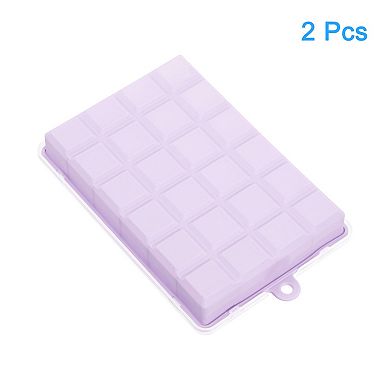 Silicone Ice Tray with Lids for Freezer, Square Ice Tray Mould for Cocktail