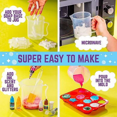 Make Your Own Soap Kit, Over 100 Awesome Pieces To Create 12 Cake Kids Soap