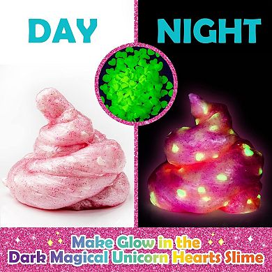 Magical Glow Unicorn Slime Kit, Unicorn Toys with Galaxy Slime, Holiday Gifts