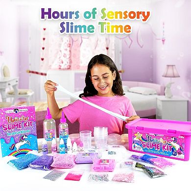 Magical Glow Unicorn Slime Kit, Unicorn Toys with Galaxy Slime, Holiday Gifts
