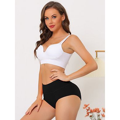2 Packs Women's Cotton High Waist (available In Plus Size), Tummy Control Underwear Muti-color