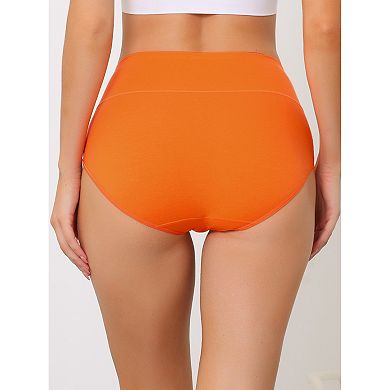 3 Packs Women's Cotton High Waist (available In Plus Size/muti-color), Tummy Control Underwear