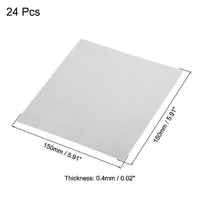 Microfiber Cleaning Cloth 6" X 6" Suede For Camera Lens Eyeglasses 24pcs