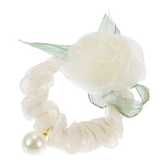 Fashion Rose Flower Hair Scrunchies For Women 3.15"x1.97" 1 pc