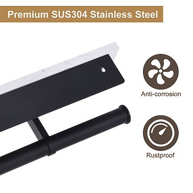 Toilet Paper Holder With Marble Shelf