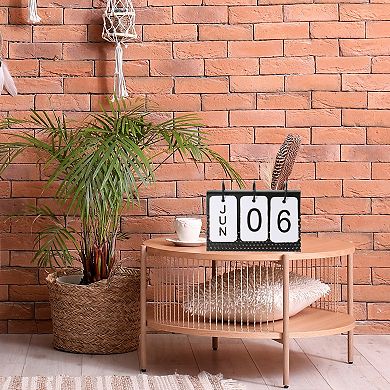 Flip Calendar Turn Page Month Date Display For Desk Office Home Decoration