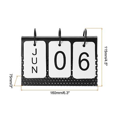 Flip Calendar Turn Page Month Date Display For Desk Office Home Decoration