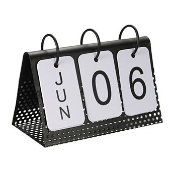 Flip Calendar Turn Page Month Date Display For Desk Office Home Decoration