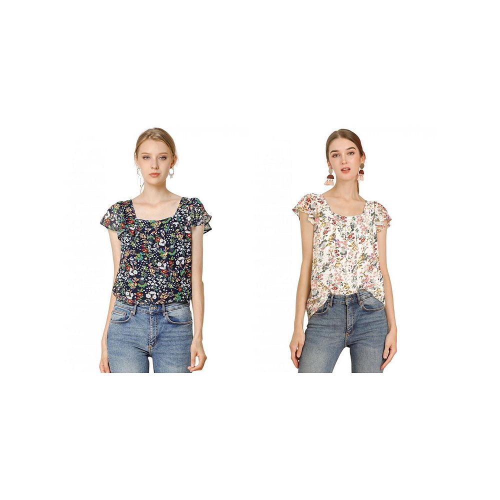 Chiffon Floral Layered Blouse