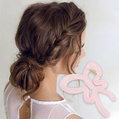 Fashion Elegant Bow Hair Clips Hairdo Clip For Women 4.13"x2.76"x1.97" 1 Pcs
