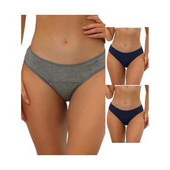 3 Packs Women's Underwear Mid-rised Hipster Panties, Available In Plus Size