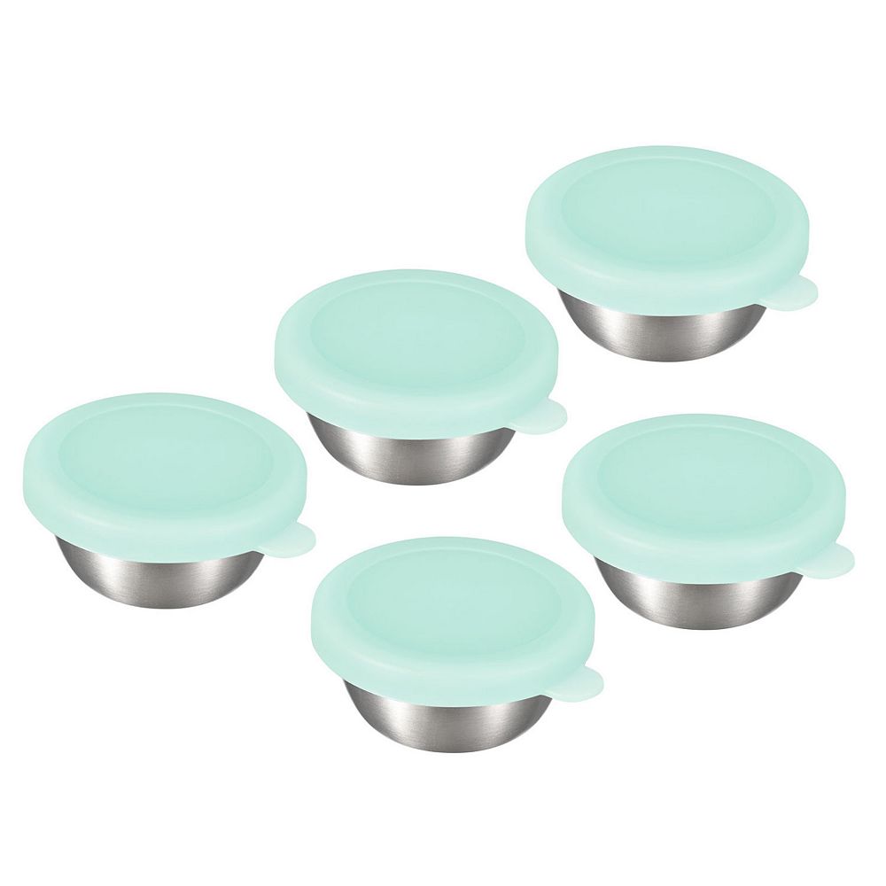 5pcs Salad Dressing Containers Set Condiment Container with Lids Leakproof