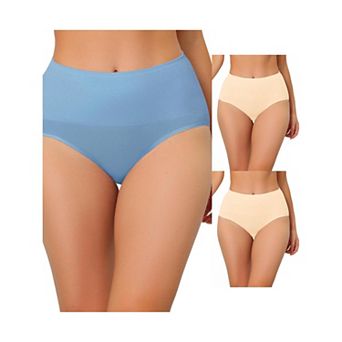 3 Packs Underwear For Women High Waist Shaping Tummy Control Panties Breathable Brief